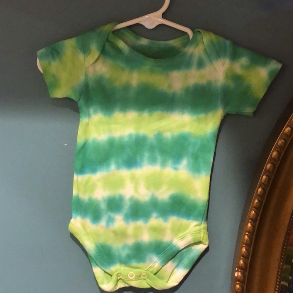 Hand-Made Tie-Dye Onesie for Baby (one of a kind)